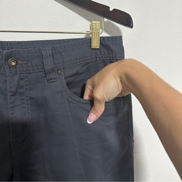 Prana Mens Pants Brion Slim Fit Size 32x32 Gray 5 Pocket Nylon Lightweight - Picture 4 of 10